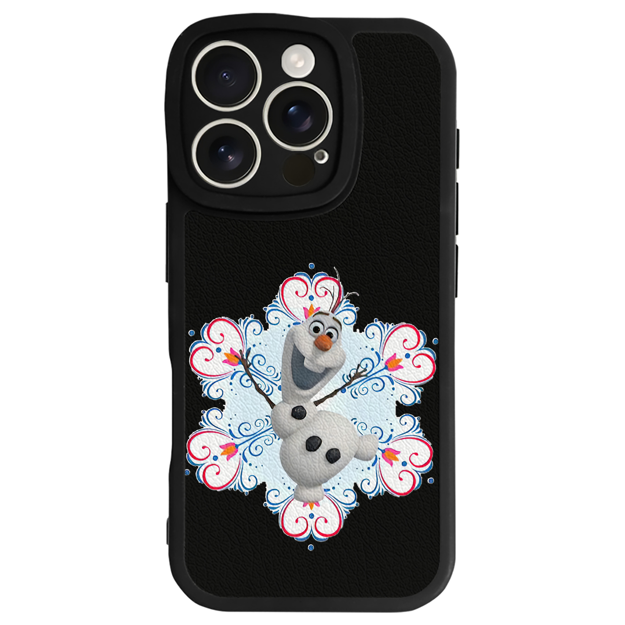 （画像用） アナと雪の女王 アンナ エルサ Frozen Anna Elsa 【iPhone 16シリーズ対応】シリコンスマホケース（レザー調） 材質：シリコン